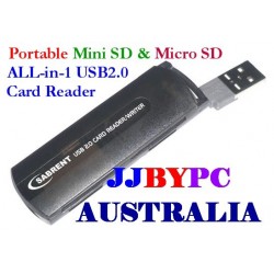 All in 1 USB 2.0 External Flash Memory Mini Multi Card Reader & Writer