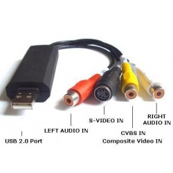 USB 2.0 VIDEO & AUDIO CAPTURE CREATOR DVD MAKER EDITOR ADAPTER