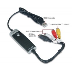 USB 2.0 Audio/Video Capture Cable/ DVD Maker Editor - 32/64 Bit $34.00