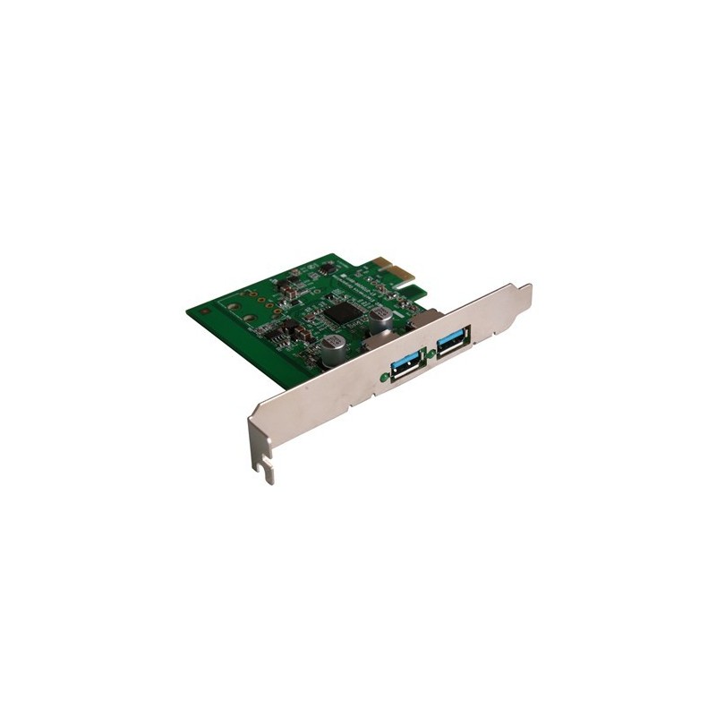 USB 3.0 2-Port Desktop PCI Express Card - Transfer rates up to 5Gbps -10x faster than USB 2.0!