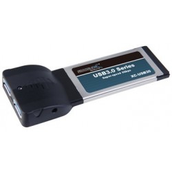USB 3.0 2-Port Notebook ExpressCard - Transfer rates up to 5Gbps -10x faster than USB 2.0