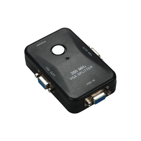 2 Port VGA Video Splitter with up to 2048x1536 High Resolution and 350Mhz