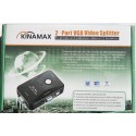  Kinamax 2 Port VGA Video Splitter with up to 2048x1536 High Resolution and 350Mhz