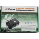 Kinamax 4 Port VGA Video Splitter with up to 2048x1536 High Resolution and 350Mhz