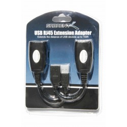 USB Extension cable over Cat5e RJ45 Extender adapter (Up to 150-Foot)