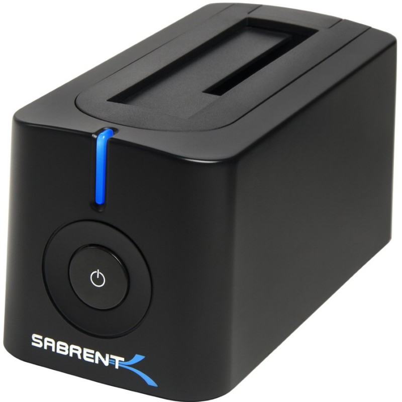 Sabrent USB 3.0 to SATA External Hard Drive Docking Station for 2.5 or 3.5in HDD, SSD [4TB Support] DS-UBLK