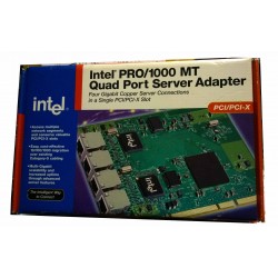 Brand New Intel PWLA8494MT PRO/1000 MT Quad Port Server Adapter 10/ 100/ 1000Mbps PCI-X