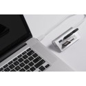 Sabrent HB-MACR MAC & PC 3 Port USB 3.0 Hub w/ CF/SD/Micro SD Card Reader - Silver