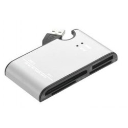 64 in 1 USB 2.0 External Media Flash Memory Card Reader & Writer Metal CR-USBE