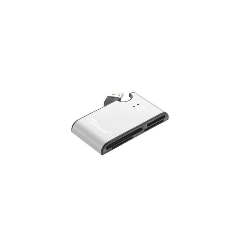 64 in 1 USB 2.0 External Media Flash Memory Card Reader & Writer Metal CR-USBE