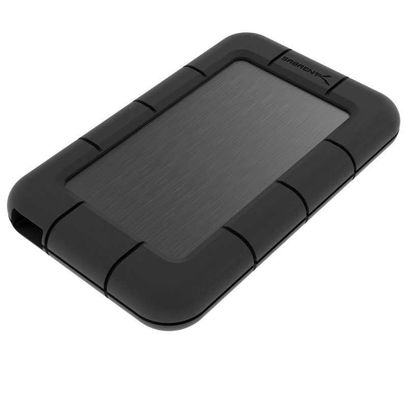Sabrent USB 3.0 to SSD / 2.5-Inch SATA External Shockproof Aluminum Hard Drive Enclosure [Support UASP SATA III] Black