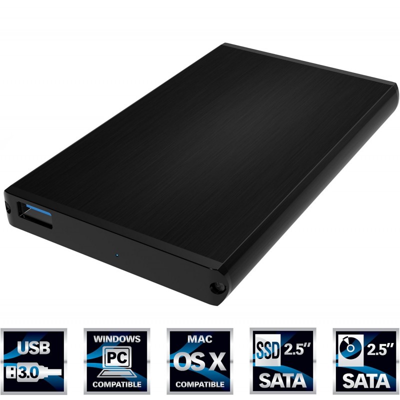Sabrent EC-UK30 Ultra Slim USB 3.0 to 2.5" SATA External Aluminum HDD Enclosure [UASP support]