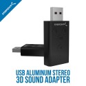 Sabrent AU-DDAB Aluminum USB External 3D Stereo Sound Adapter for Windows and Mac 